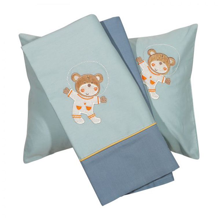 Σετ Σεντόνια Baby Smile 120x160 Light Blue 6598 Das Home