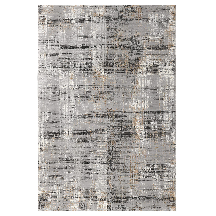 Χαλί Υφαντό Galaxy Grey Black 196 200x240 NS Carpets