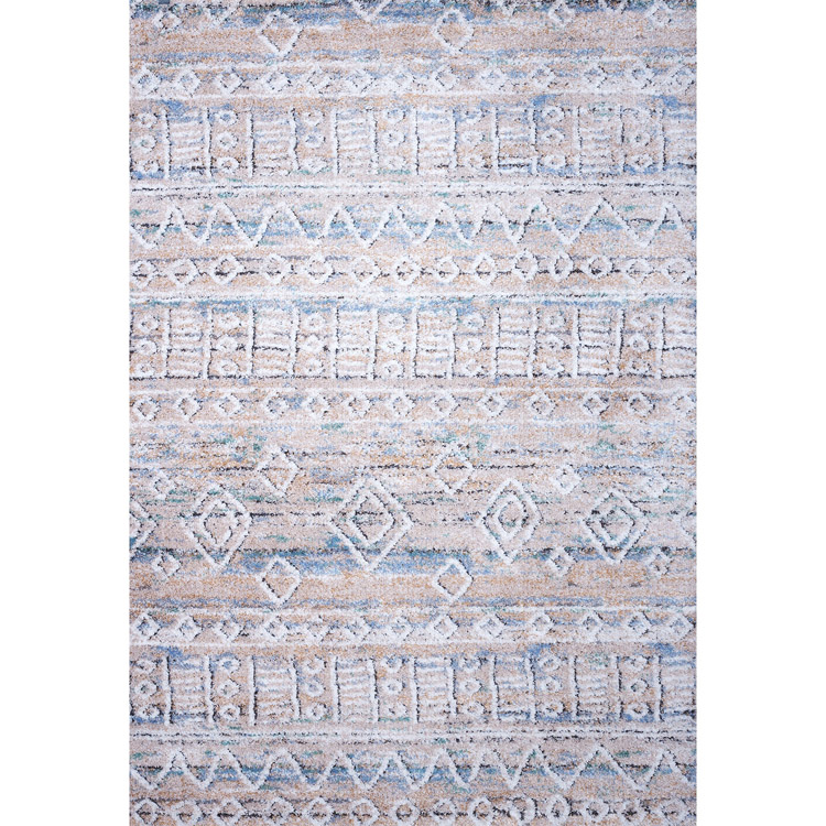 Χαλί Shaggy Vesna 8495/110 Μπεζ-Γαλάζιο 200x250 Colore Colori
