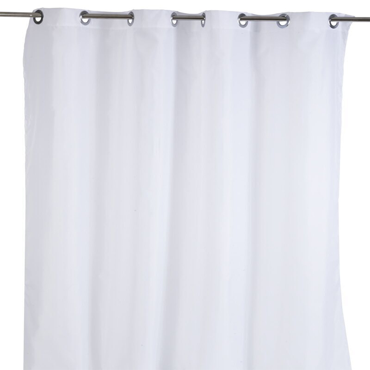Κουρτίνα Μπάνιου Υφασμάτινη 180x200 Uni White 02477.001 Rainbow Dimitrakas