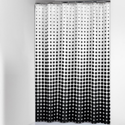 Κουρτίνα Μπάνιου Υφασμάτινη 180x200 Speckles Black 233601319 Sealskin