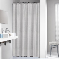 Κουρτίνα Μπάνιου Υφασμάτινη 180x200 Wave Grey 233711311 Sealskin
