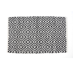 Χαλάκι Μπάνιου Lauren Black 05578.003 50x80 Rainbow Dimitrakas