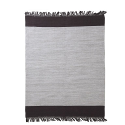 Χαλί Urban Cotton Kilim Flitter Black 70x140 Royal Carpet