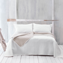 Σετ Κουβερλί Υπέρδιπλο 230x250 Double Face Εκρού-Μπεζ 112-103-164 Jazz 1 Rythmos