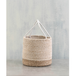 Καλάθι Διακόσμησης - Αποθήκευσης Tutsi Natural White 25x25 (124-105) Rythmos