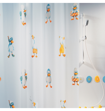 Κουρτίνα Μπάνιου Πλαστική 180x200 Ducks Spirella