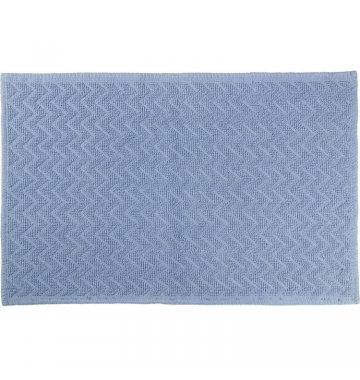 Χαλάκι Μπάνιου Zig Zag Light Blue 50x80 Rainbow