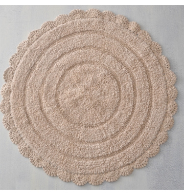 Ταπέτο Μπάνιου Opal Beige 02 R70cm 120-111-1809 Rythmos